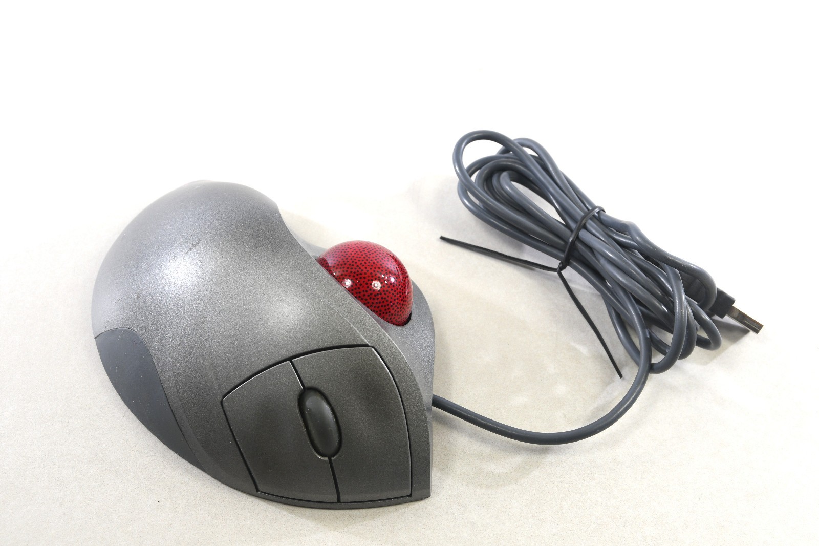 Logitech T-BB18 TrackMan Wheel USB Trackball Mouse w/ Scroll 804360-1000 WORKING
