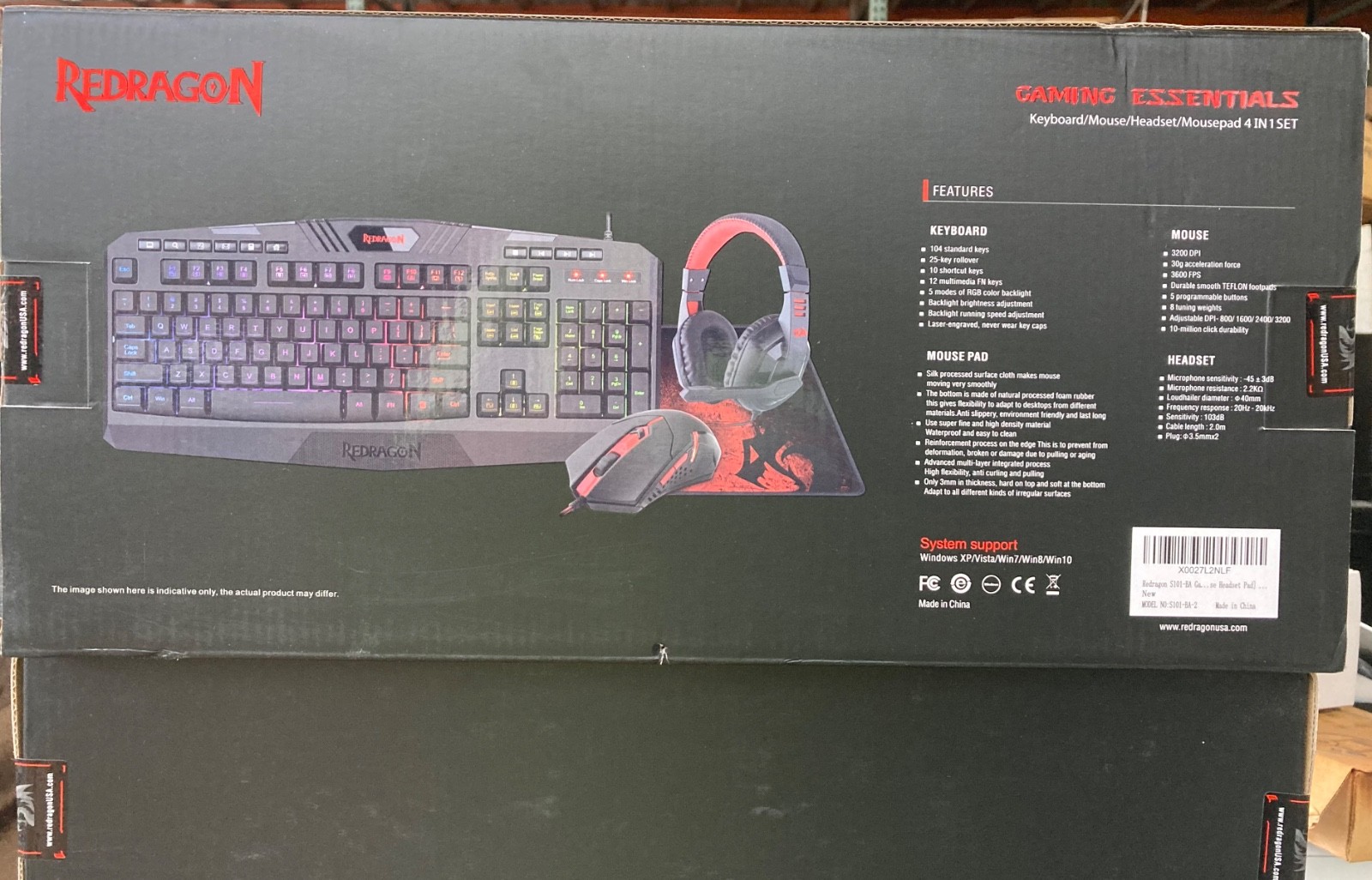 4 In 1 SET Gaming Headphone Mouse Pad Mouse And Keyboard