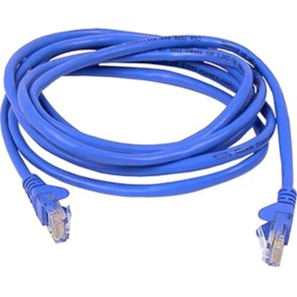 Belkin A3L980-18In-Bls 1.5Ft Cat6 Blu Utp Snglss Rj45 M/M Patch Cabl Bag And