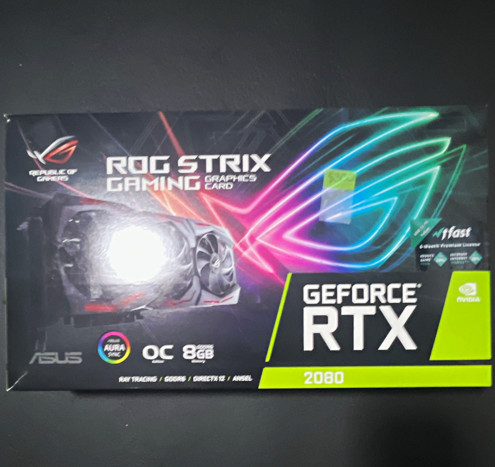 ASUS ROG STRIX NVIDIA GeForce RTX 2080 OC 8GB GDDR6 RGB DirectX 12