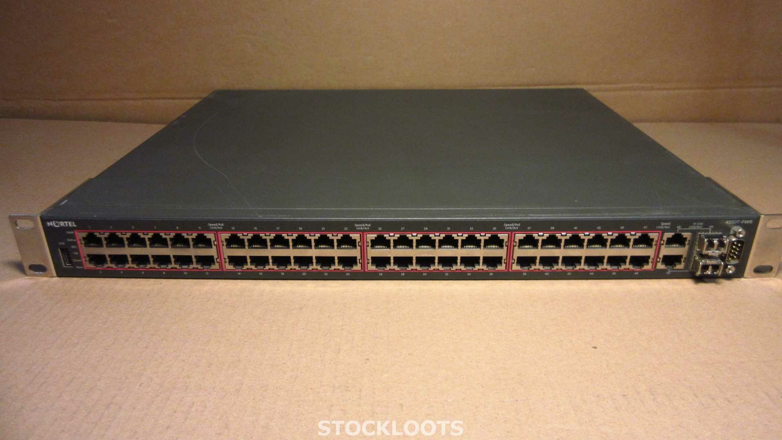 Nortel Networks 4550T-PWR AL4500A12-E6 48-Port PoE Routing Switch + 2x SFP + RM