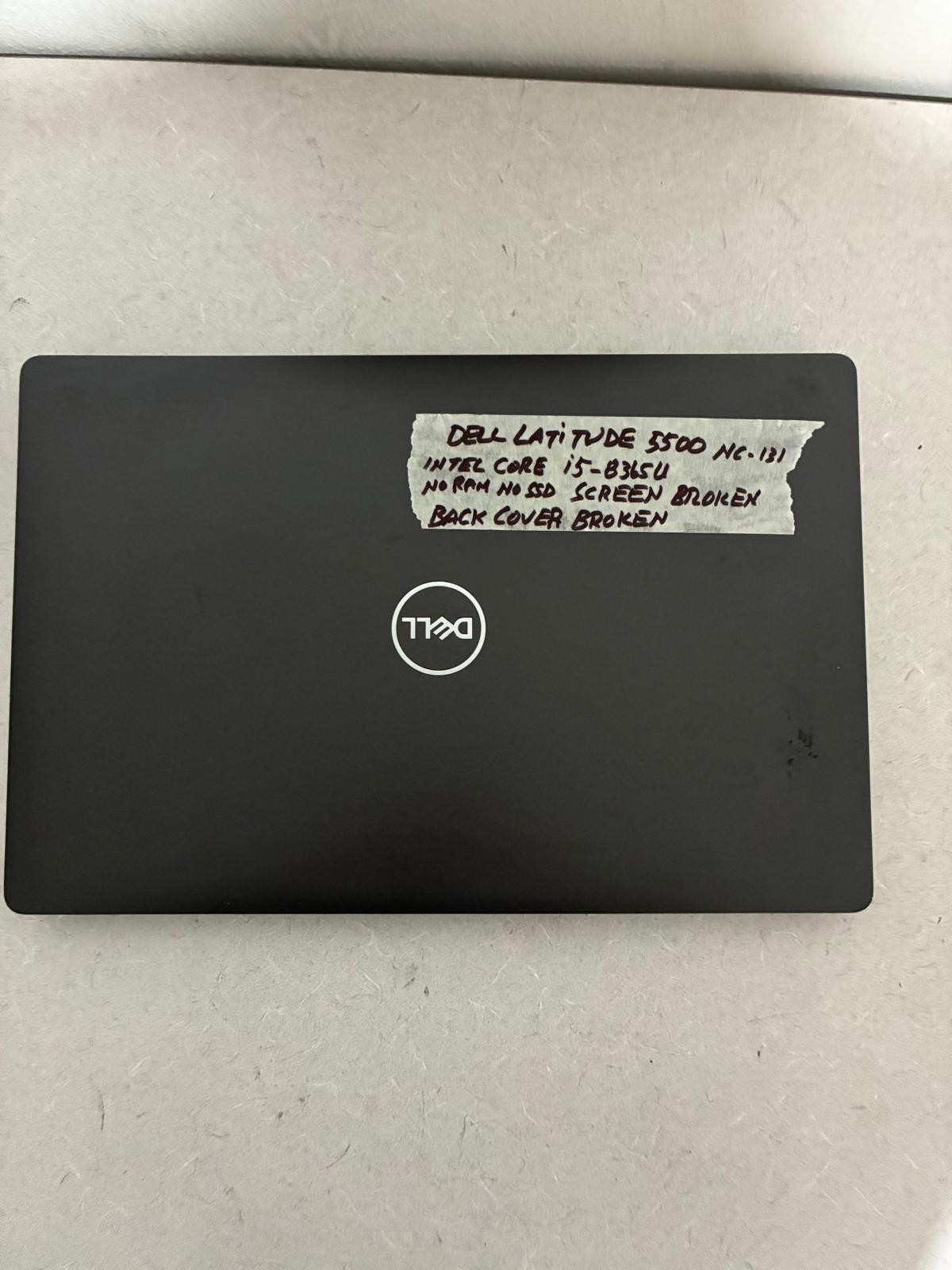 Dell Latitude 5500 15.6" Laptop Intel Core i5-8365U - / No RAM / No SSD
