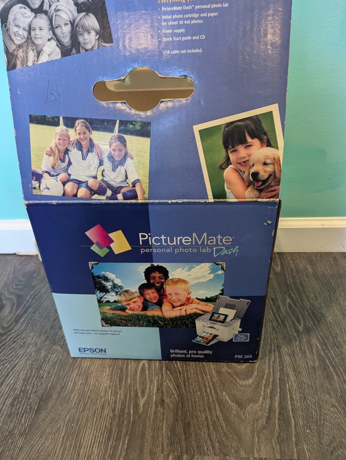 Epson PictureMate PM 260 Portable Inkjet No Sd Card See Pic Color Photo Printer 