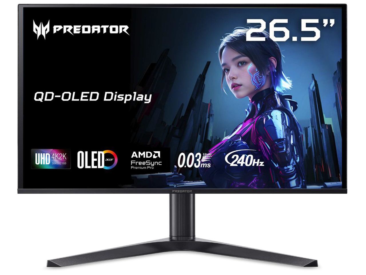 Acer Predator 27 inch UHD 4K 240Hz AMD FreeSync Premium Pro & G-Sync Compatible