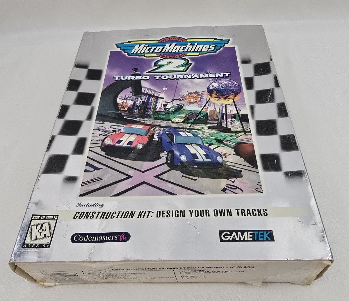 Micro Machines 2 Turbo Tournament Constructions Kit Big Box PC Game & Box Only