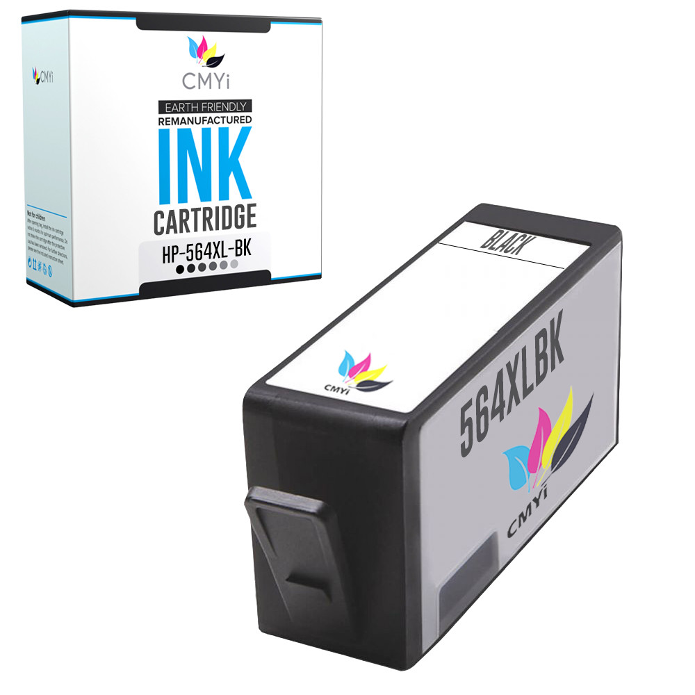 1PK Black Ink for HP 564XL Cartridges 564 XL for PhotoSmart DeskJet OfficeJet 