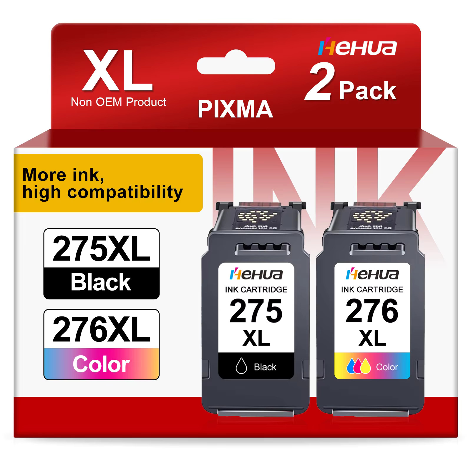 PG-275XL CL-276XL Ink Compatible For Canon PIXMA TS3520 TS3720 TR4720 TR4722