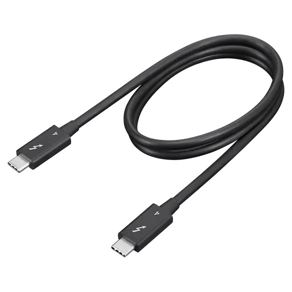 Lenovo Thunderbolt 4 USB-C Cable 40Gbps 0.7M Black High Speed 4X91K16968