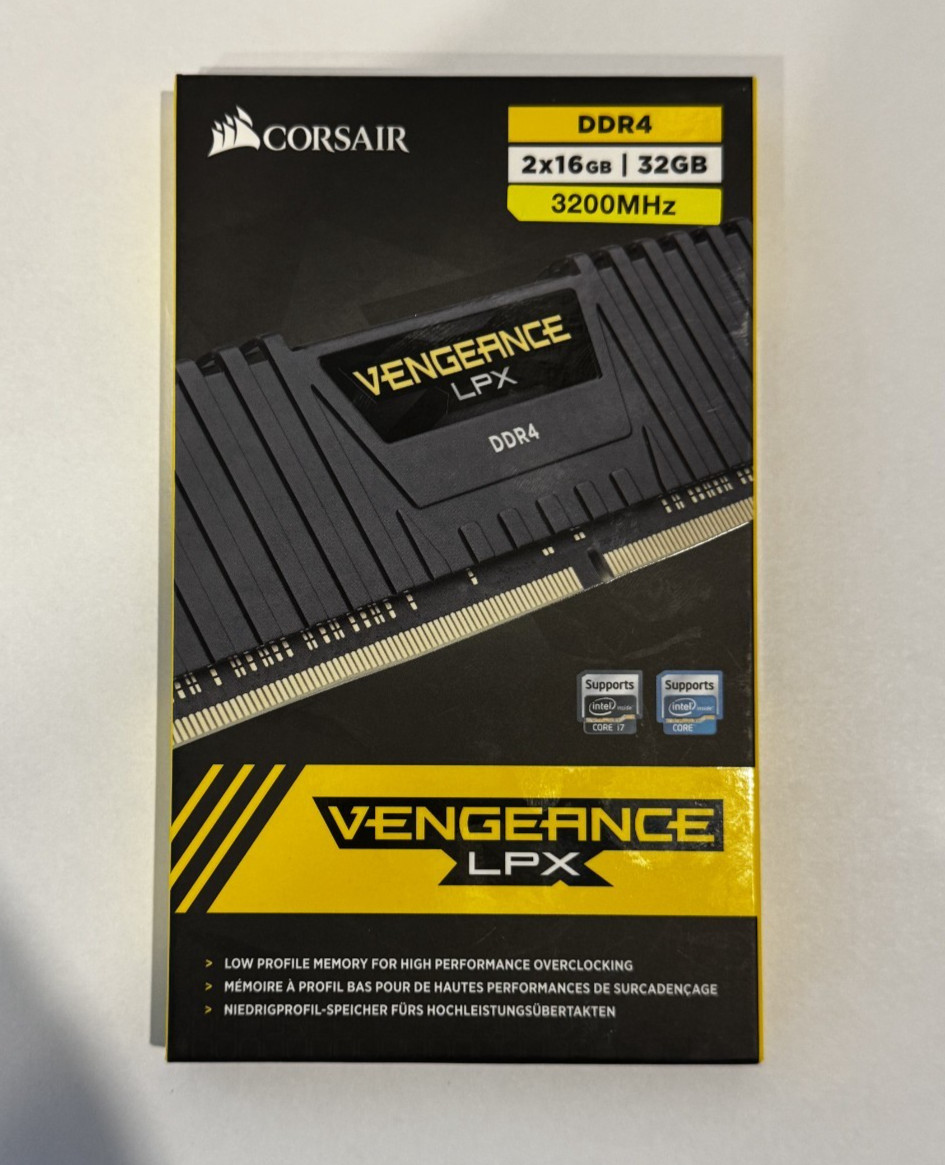 Corsair Vengeance LPX 32GB (2×16GB) DDR4 3200MHz C16 – NEW / SEALED – CMK32GX4M2