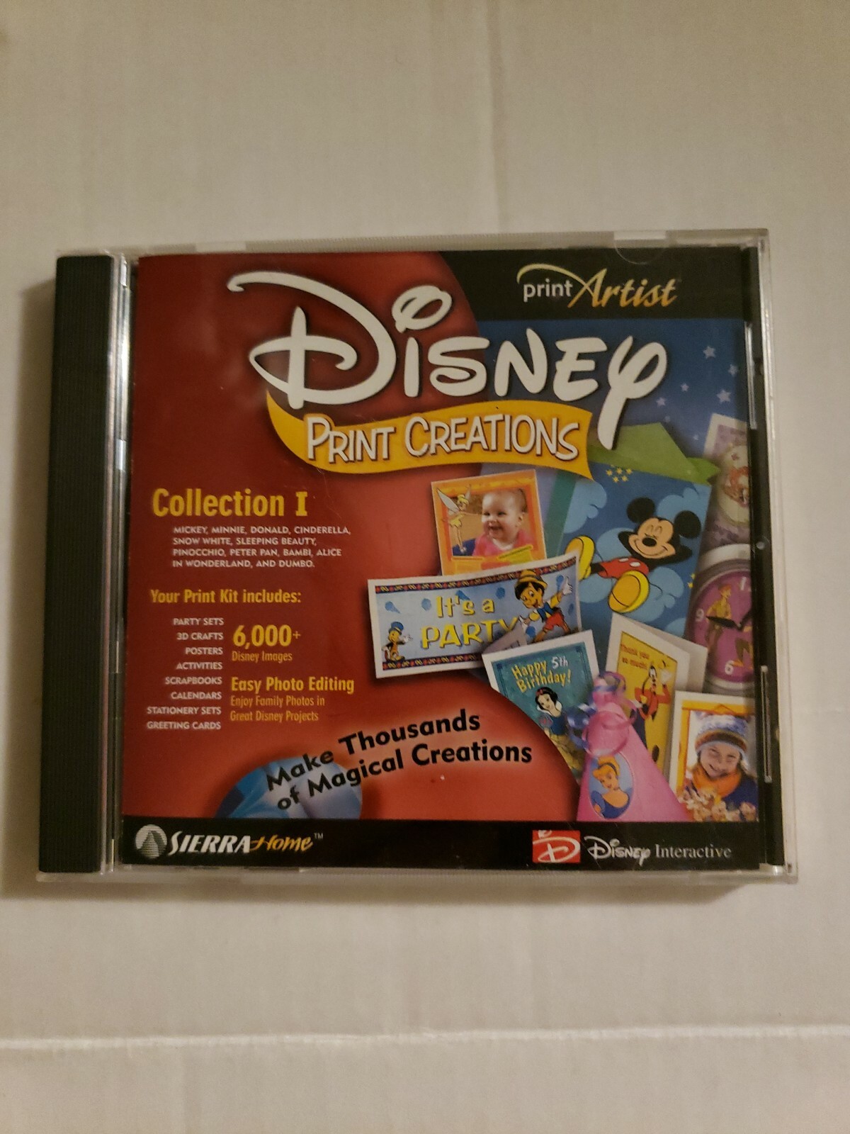 Print Artist Disney Print Creations Collection I PC CD ROM