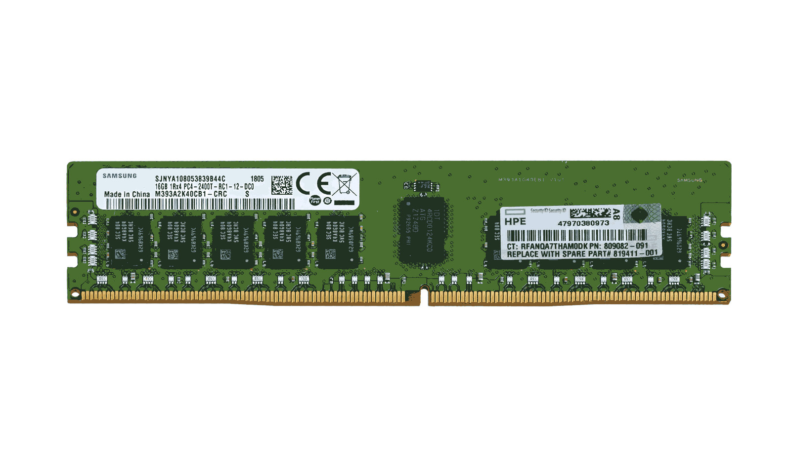 RAM Samsung 16GB 1Rx4 PC4-19200T-R DDR4 RDIMM 2400MHz M393A2K40CB1-CRC