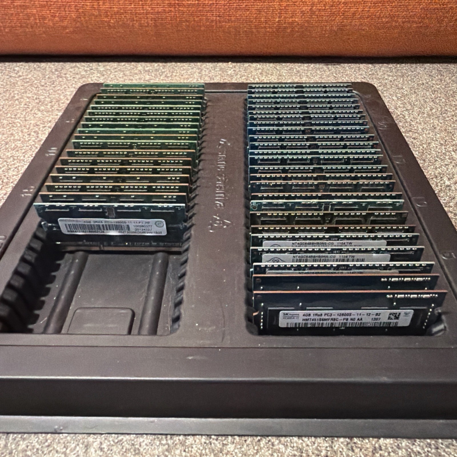 Lot of 43x 4GB DDR3 Laptop RAM PC3-10600 PC3-12800 Mix Brands