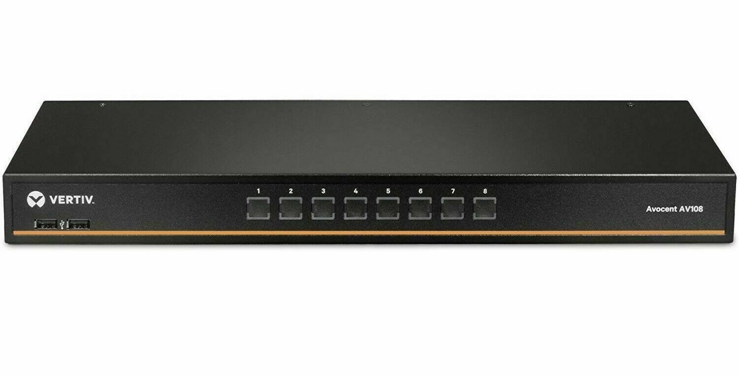 NEW Vertiv Avocent AV108-400 8-Ports Basic KVM Switch