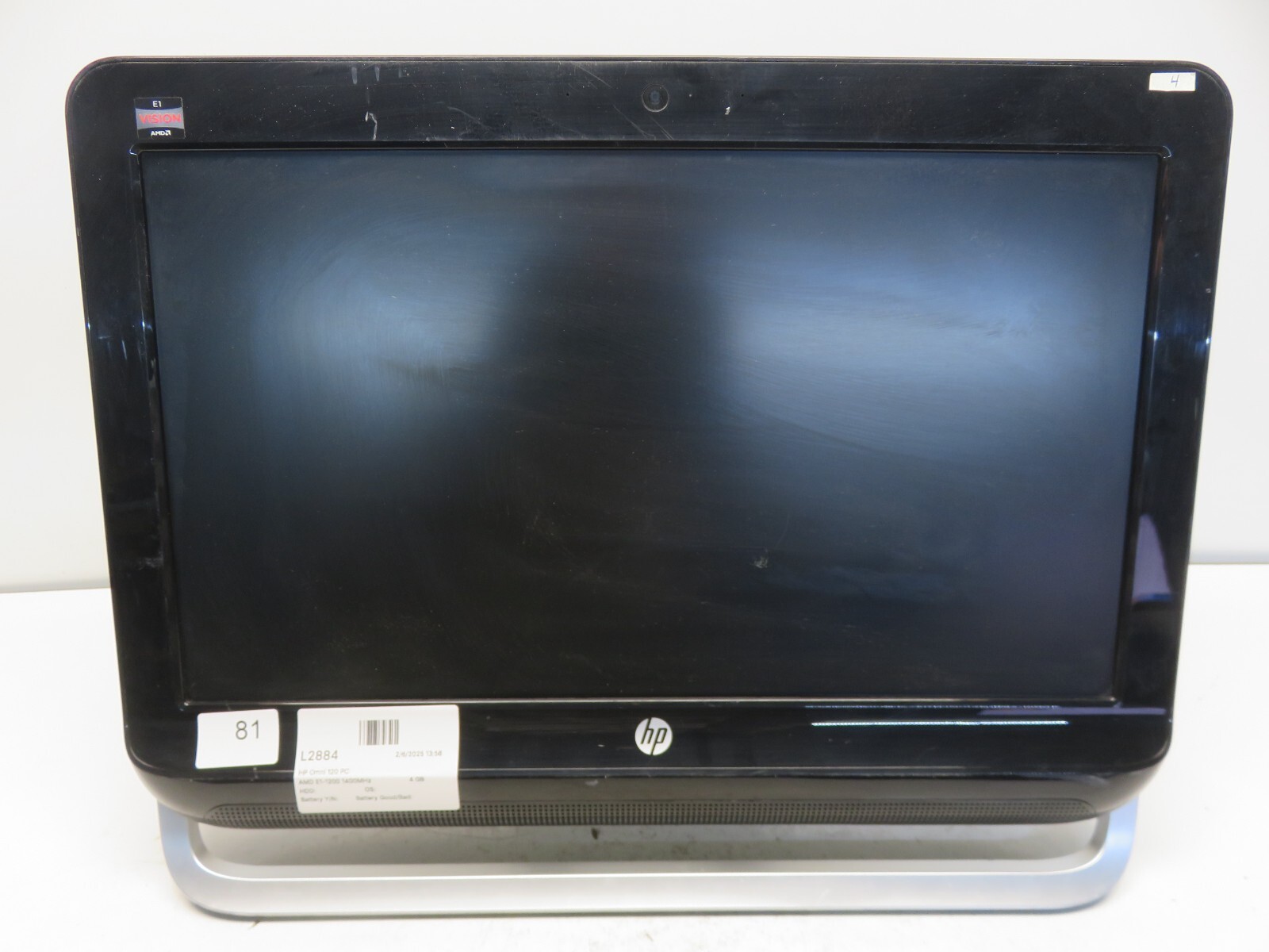 HP Omni 120 PC AMD E1-1200 1400MHz 4 GB NO HDD READ