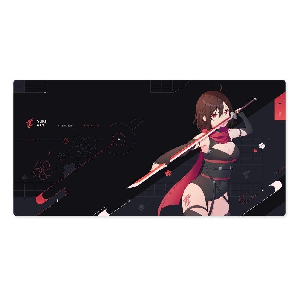 YUKI AIM 2023 DROP 1 KATANA XL mousepad LIMITED Black FPS Mouse Pad 1000 × 500