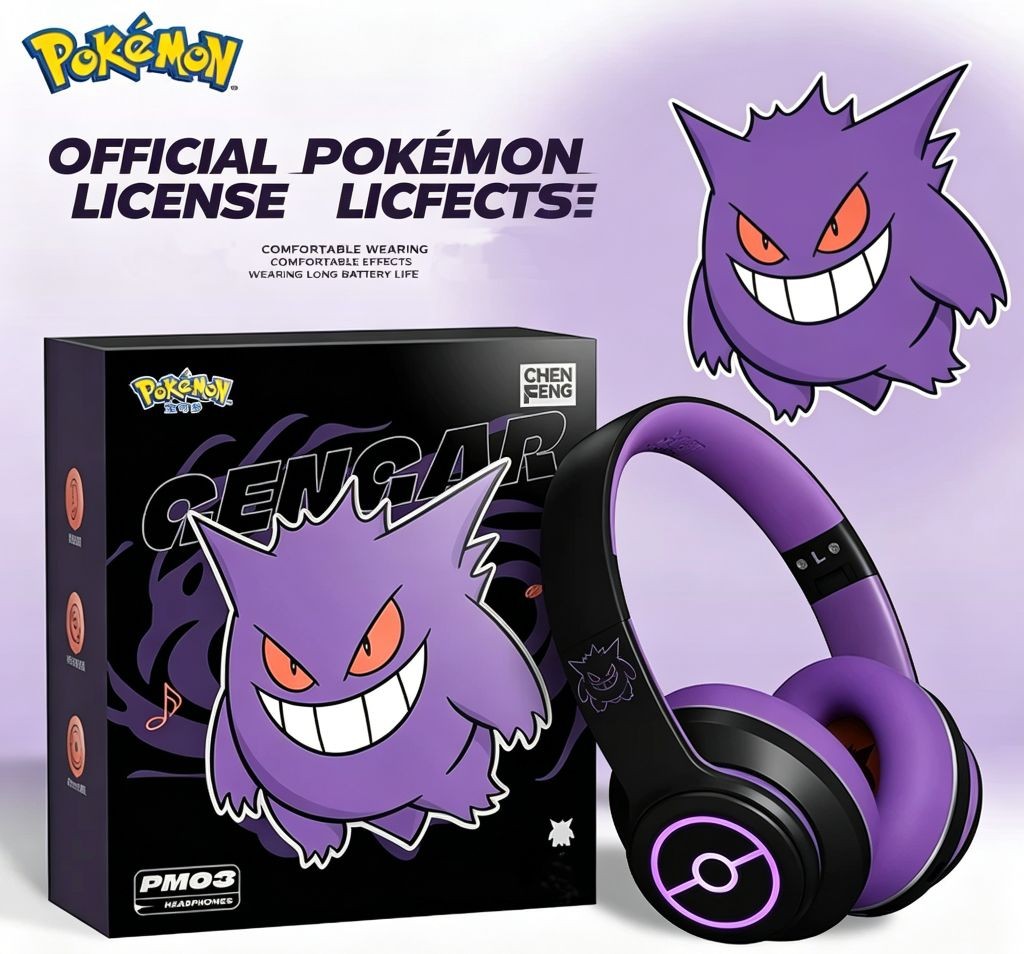 Razer x Pokémon Gengar Kraken V3 X Wired Headset Headphone Limited Edition