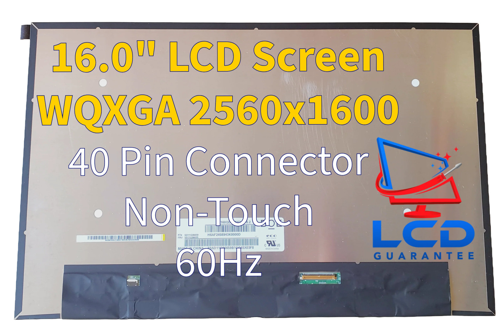 CSOT MNG007DA1-C 16" WQXGA 60Hz Non Touch Laptop LCD Screen