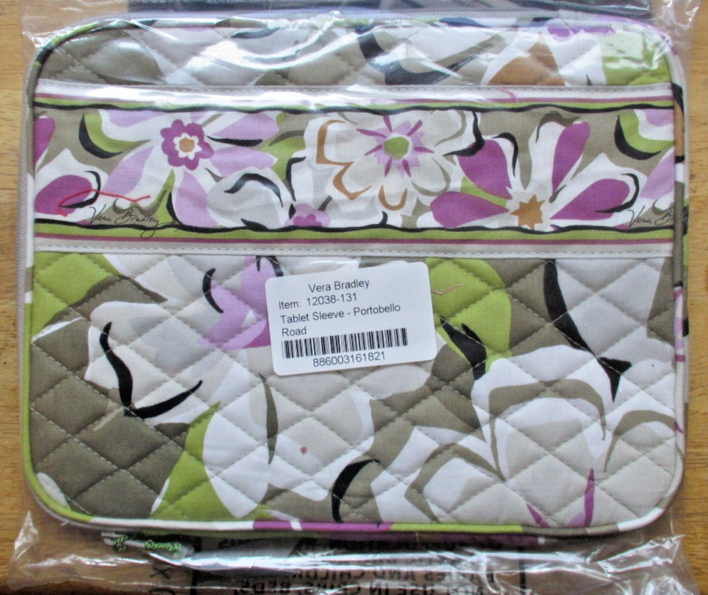 Vera Bradley ~ Portobello Road  #12038-131 * Tablet Sleeve ~ NEW ~ iPad Case