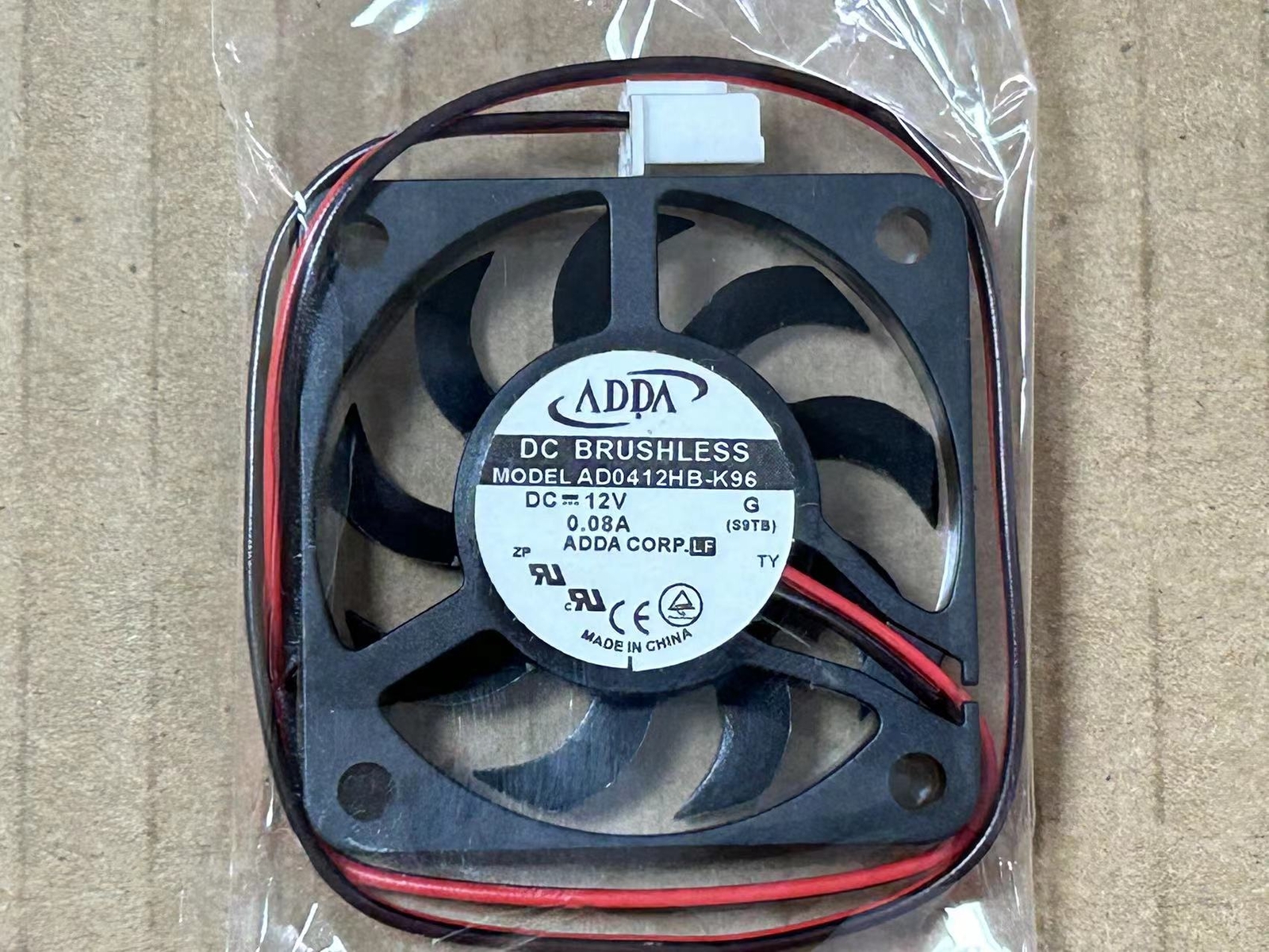 1pc ADDA  AD0412HB-K96 12V 0.08A 4CM 4007 ball mute computer cooling fan 2P