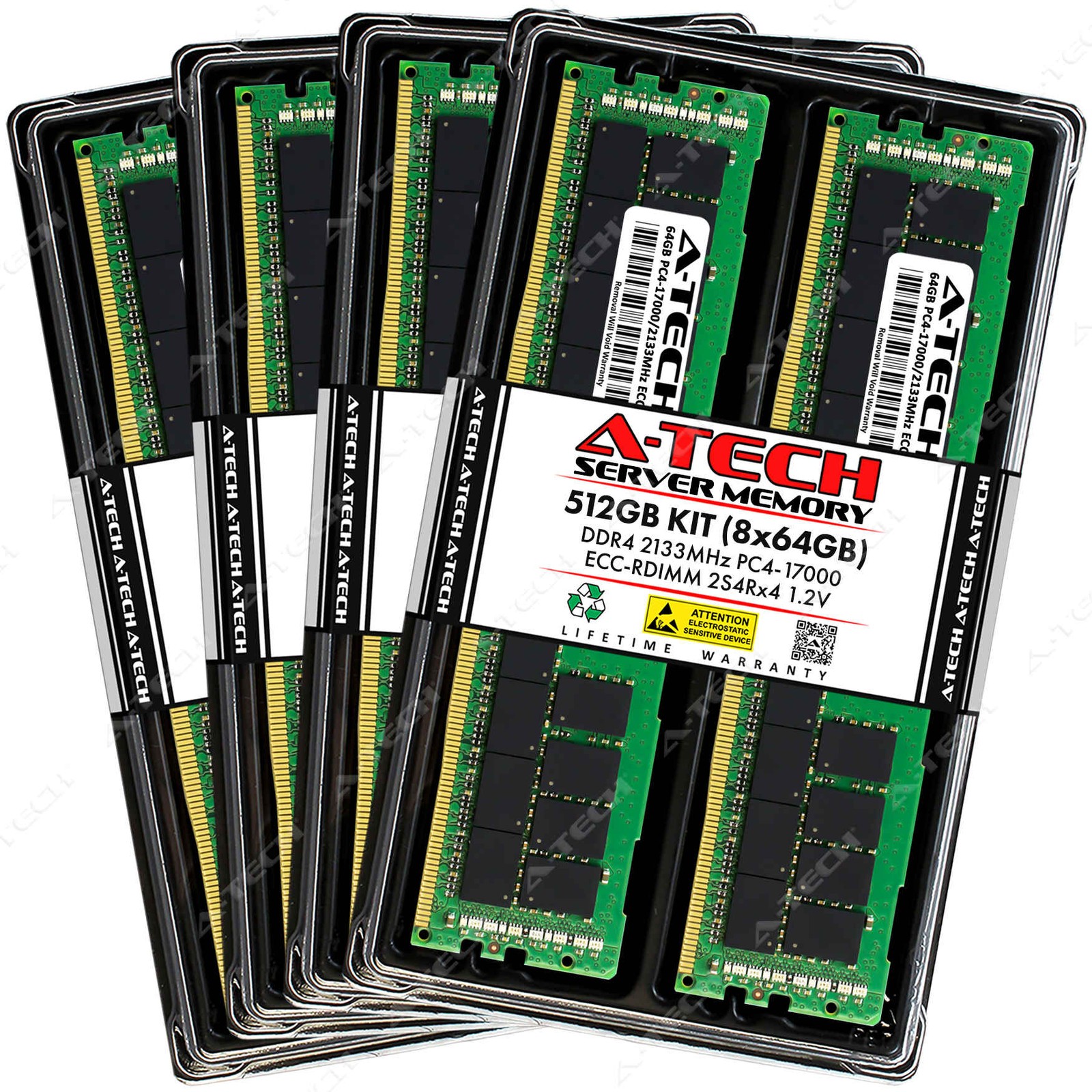 512GB 8x 64GB PC4-2133 RDIMM Supermicro F628G2-F73PT+ Memory RAM