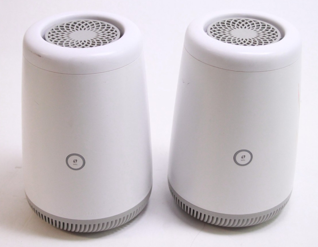 2X CenturyLink Bonded Line DSL Wi-Fi Routers - White (C4000BG) Powers On No Cord