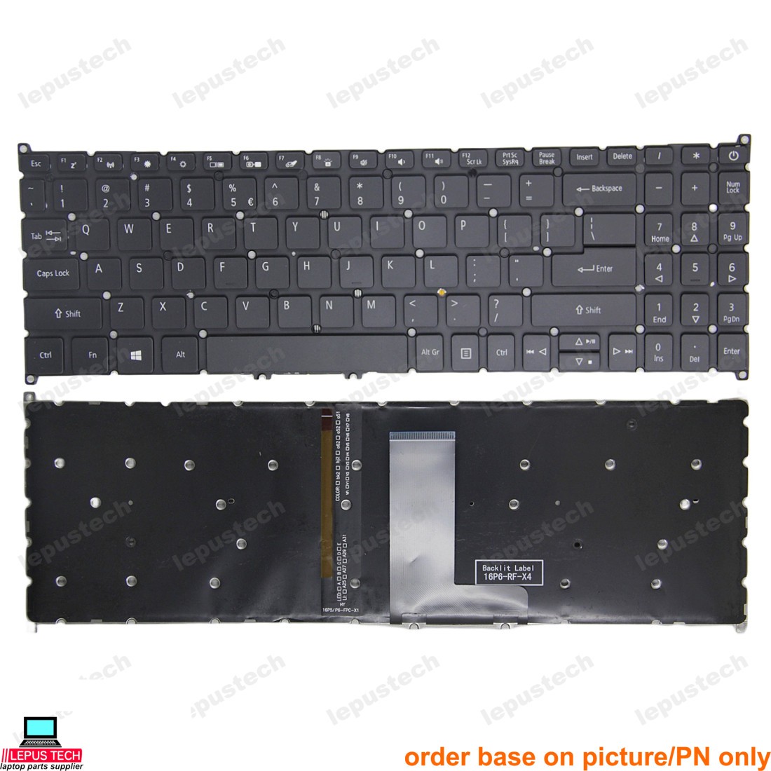 Acer Extensa EX215-52 / EX215-53G / EX215-54 EX215-54G backlit US keyboard