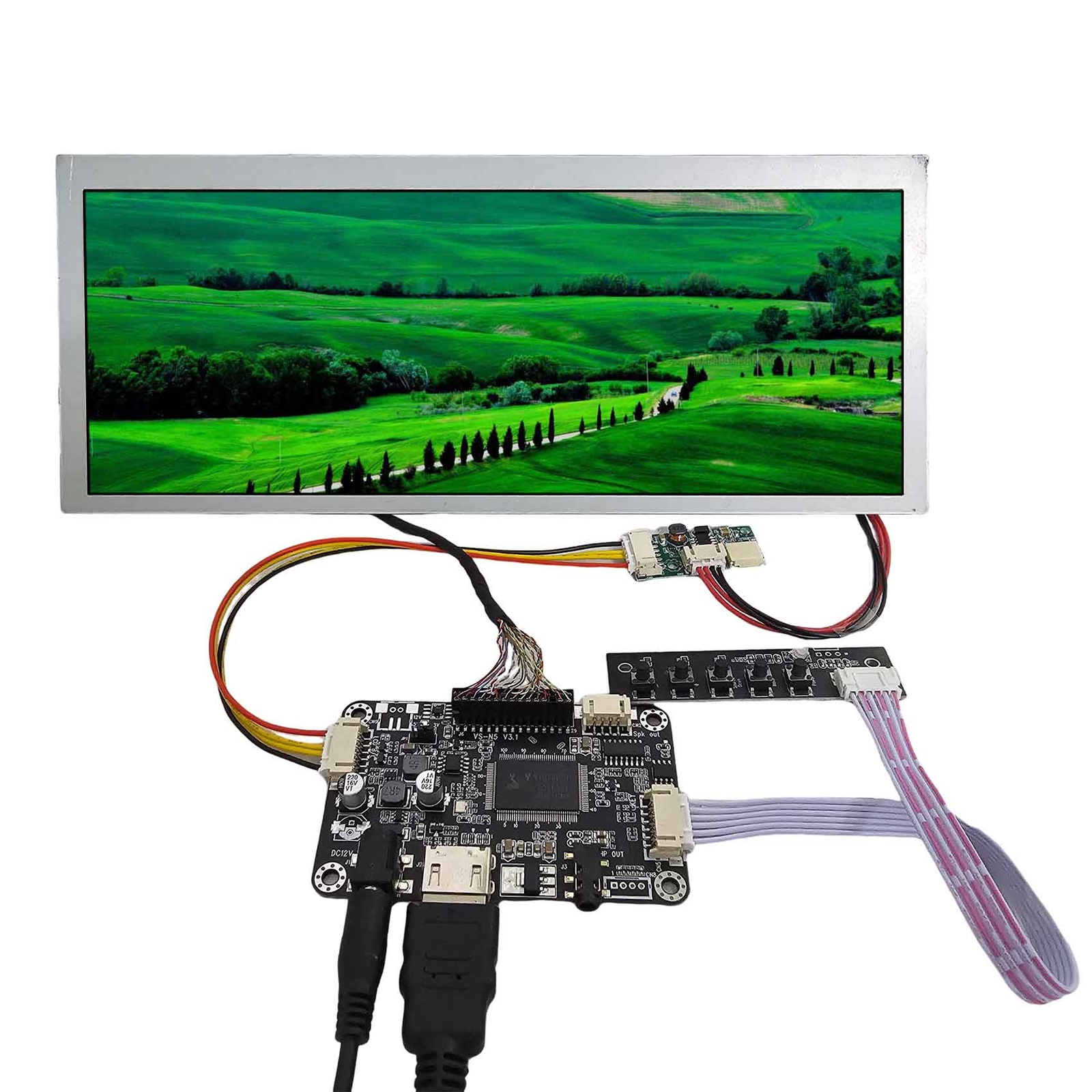 HD LCD Controller Board 10.3inch TM103XDKP35 1920X720 LCD Screen