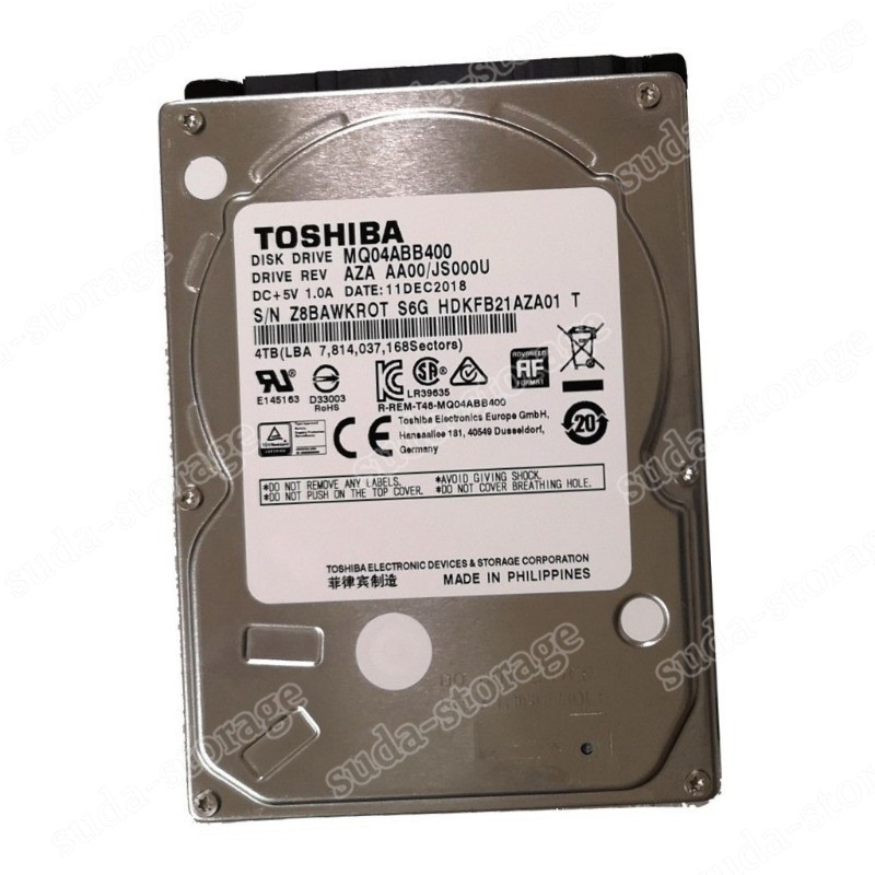 1PCS New Toshiba 4TB MQ04ABB400 5400RPM 128MB SATA 2.5" HDD Hard Disk Drive