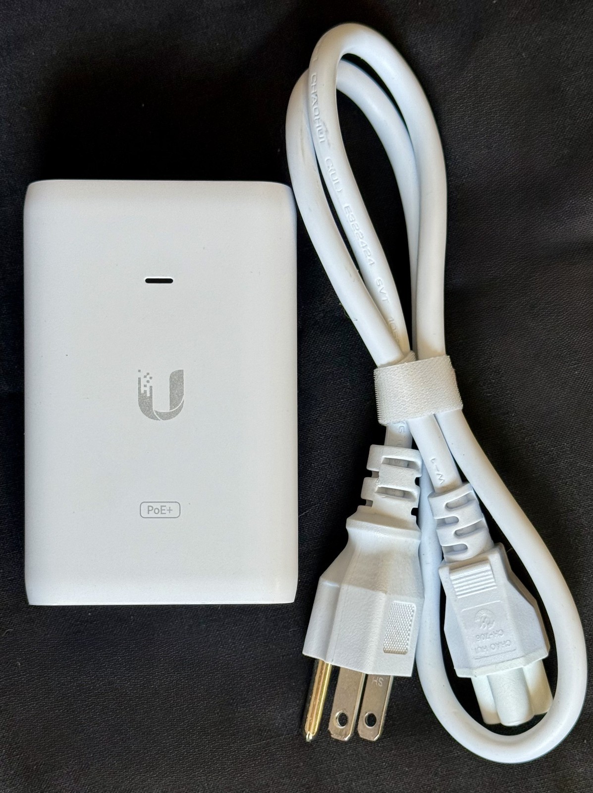 Ubiquiti U-POE-at 30W PoE+ Gigabit Injector 48V 802.3at w/ Power Cord