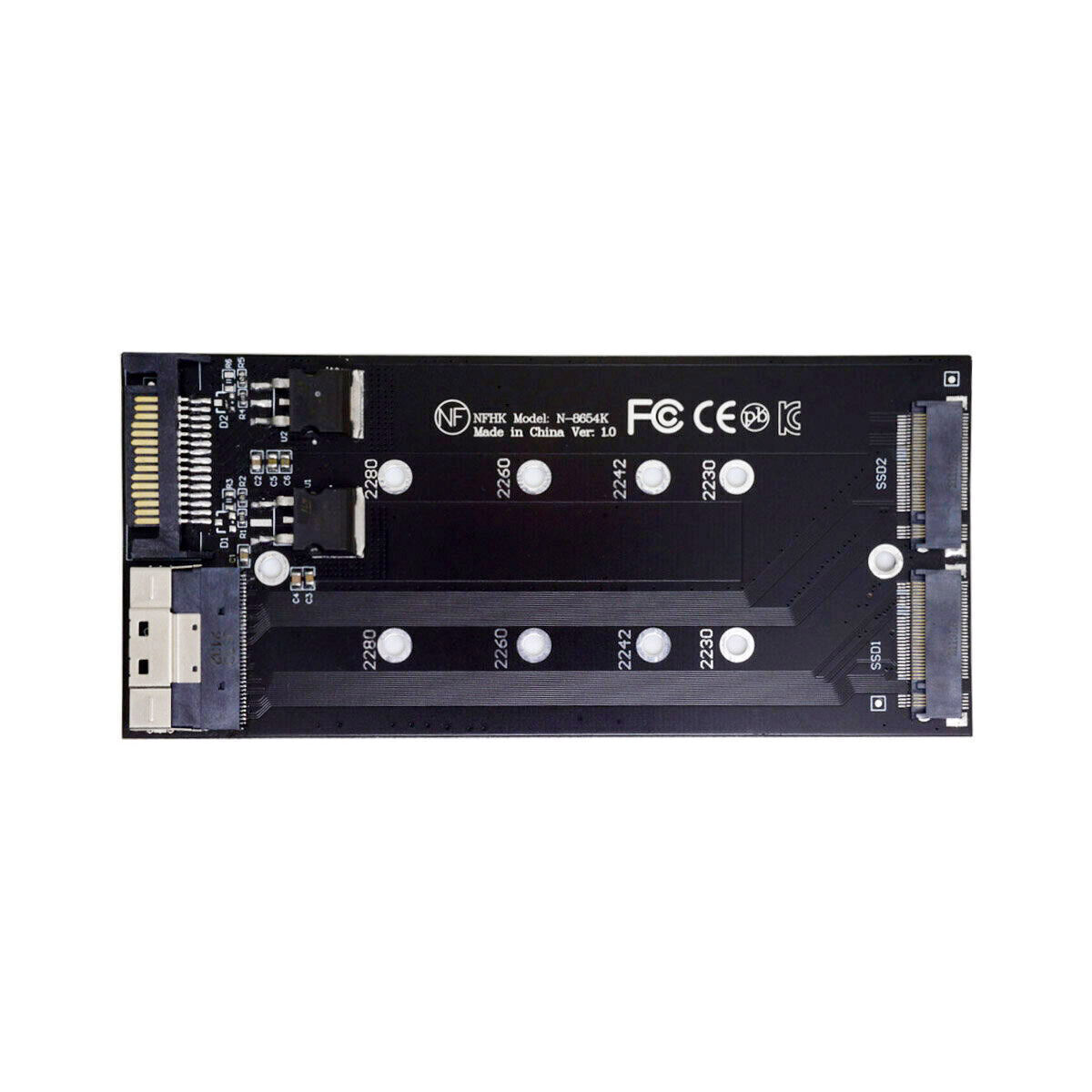 Cablecc Slimline SFF-8654 8X Raid Hyper Adapter PCIE Express 4.0 Raid Card VROC