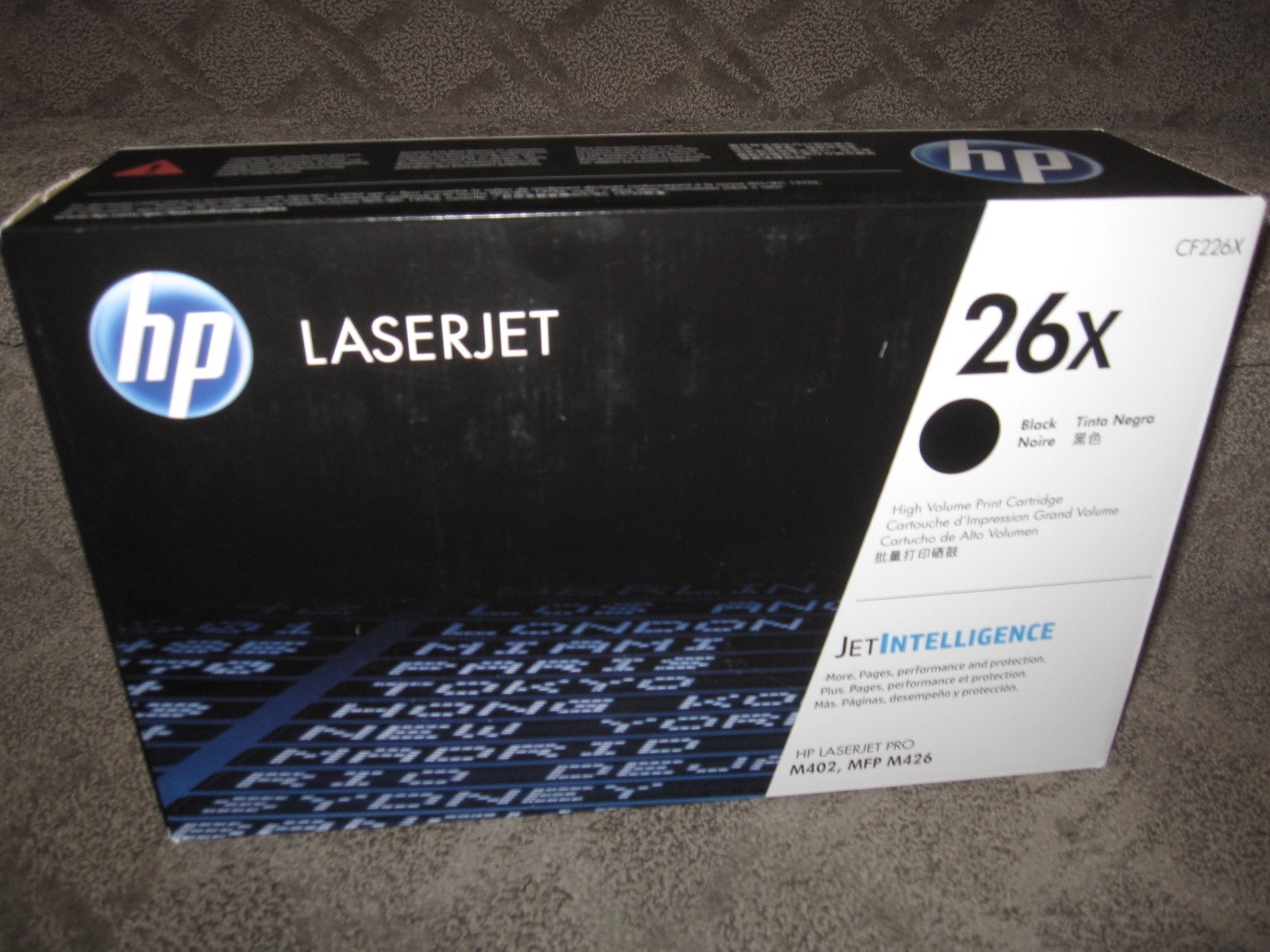 HP CF226X Black Toner Cartridge Genuine 26X LaserJet 402 MFP M426 CF226XC
