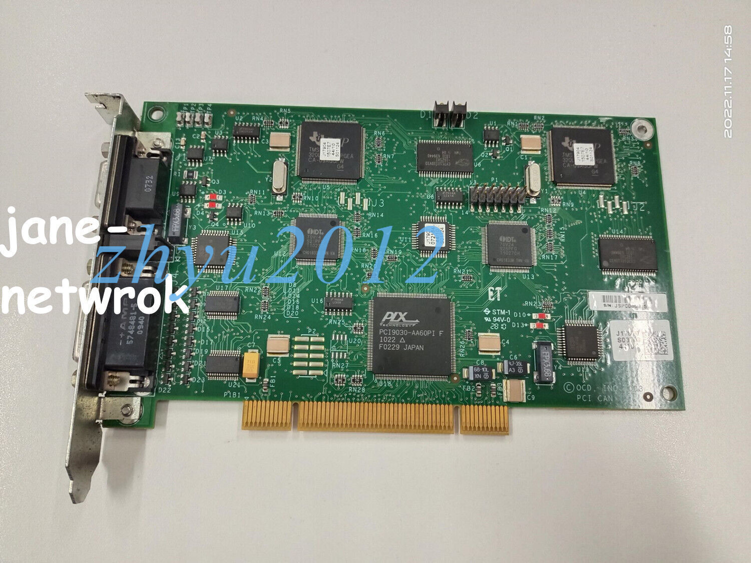 1pc USED PCI CAN J17869 J17904 J17907 J17870 via DHL or Fedex fast shipping