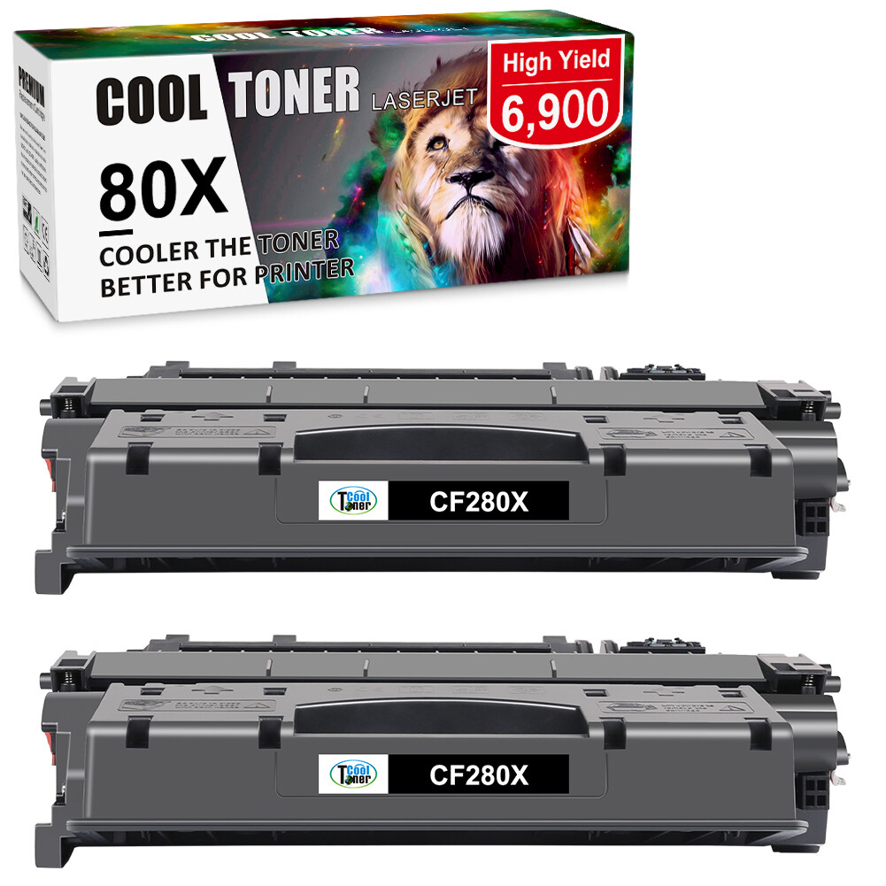 2PK Black CF280X Toner for HP 80X LaserJet Pro 400 M425dn M425dw MFP M401dn