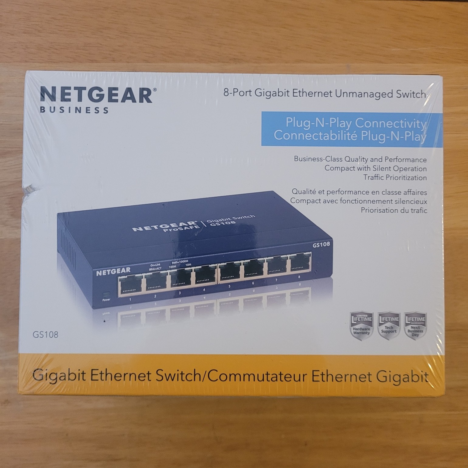 NETGEAR Business GS108 8-Port Gigabit Ethernet Unmanaged Switch