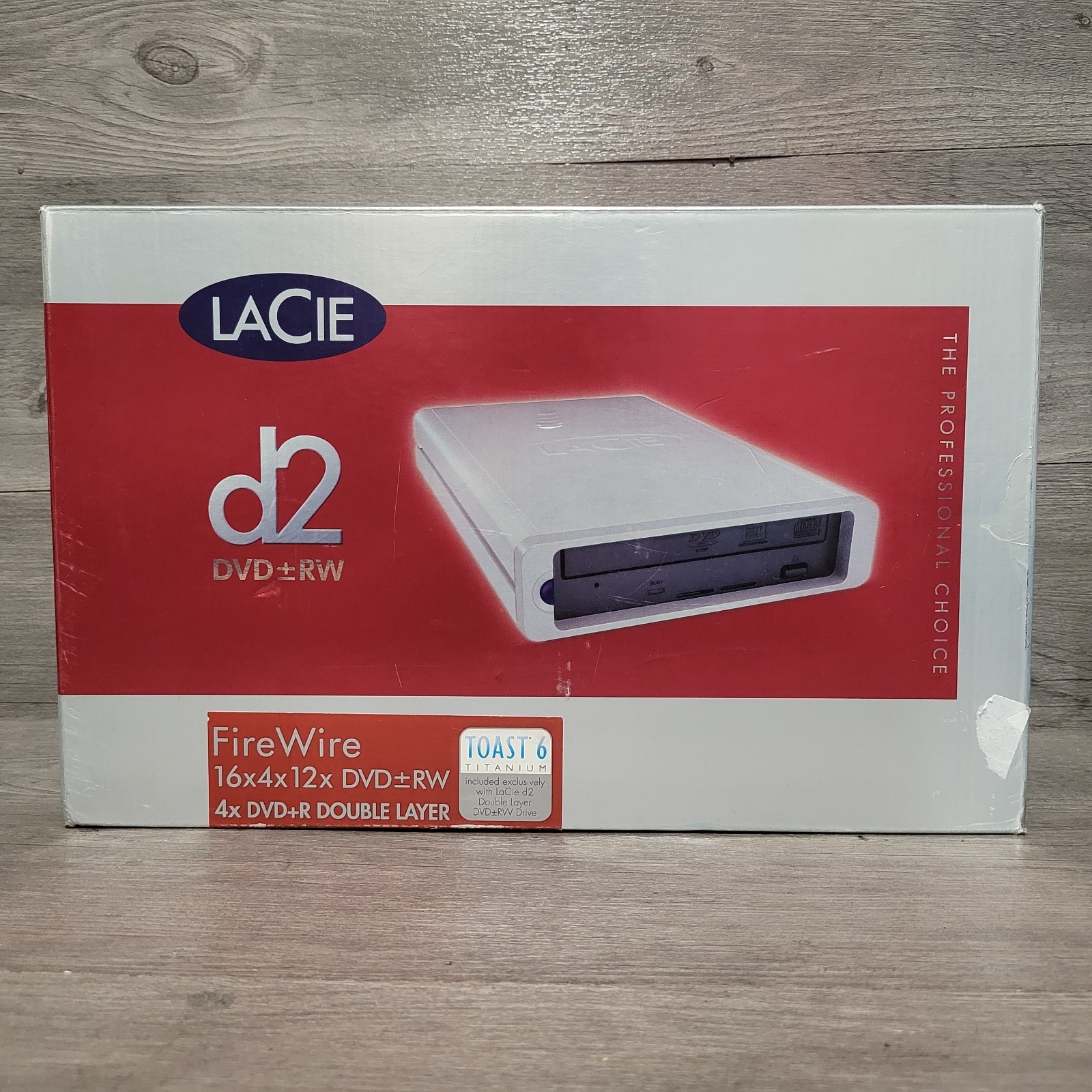 Lacie D2 16x4x12 DVD +-RW FireWire & USB 2.0 External Drive - Open Box