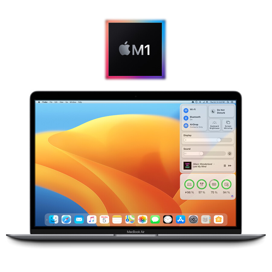 Apple M1 MacBook Air 13.3" 8GB 128GB (Space Gray) A2337 2020 - w/1 Year Warranty