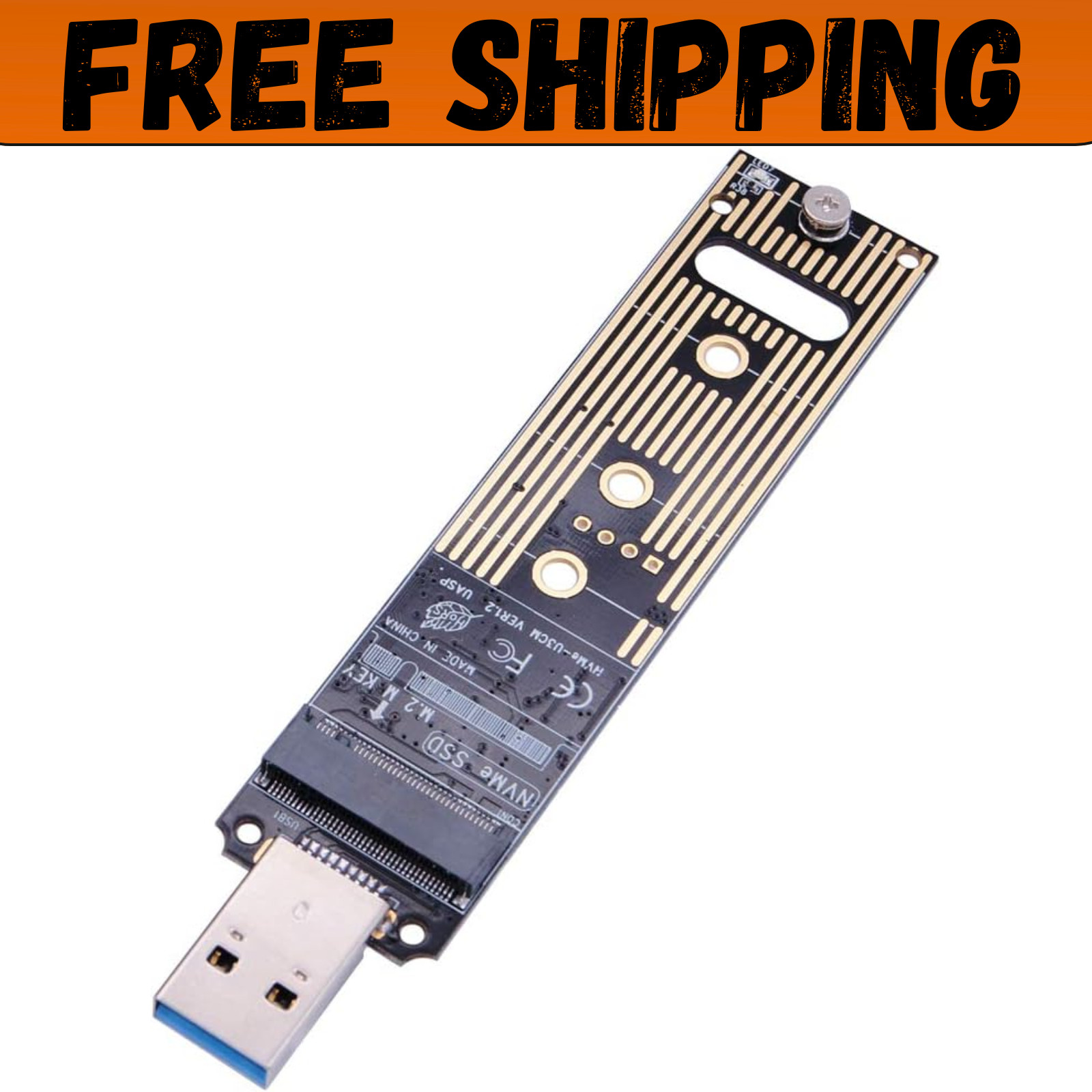 M.2 NVME USB 3.1 Adapter, M Key M.2 NVME to USB Card Reader USB 3.1 Gen 2 Bridge