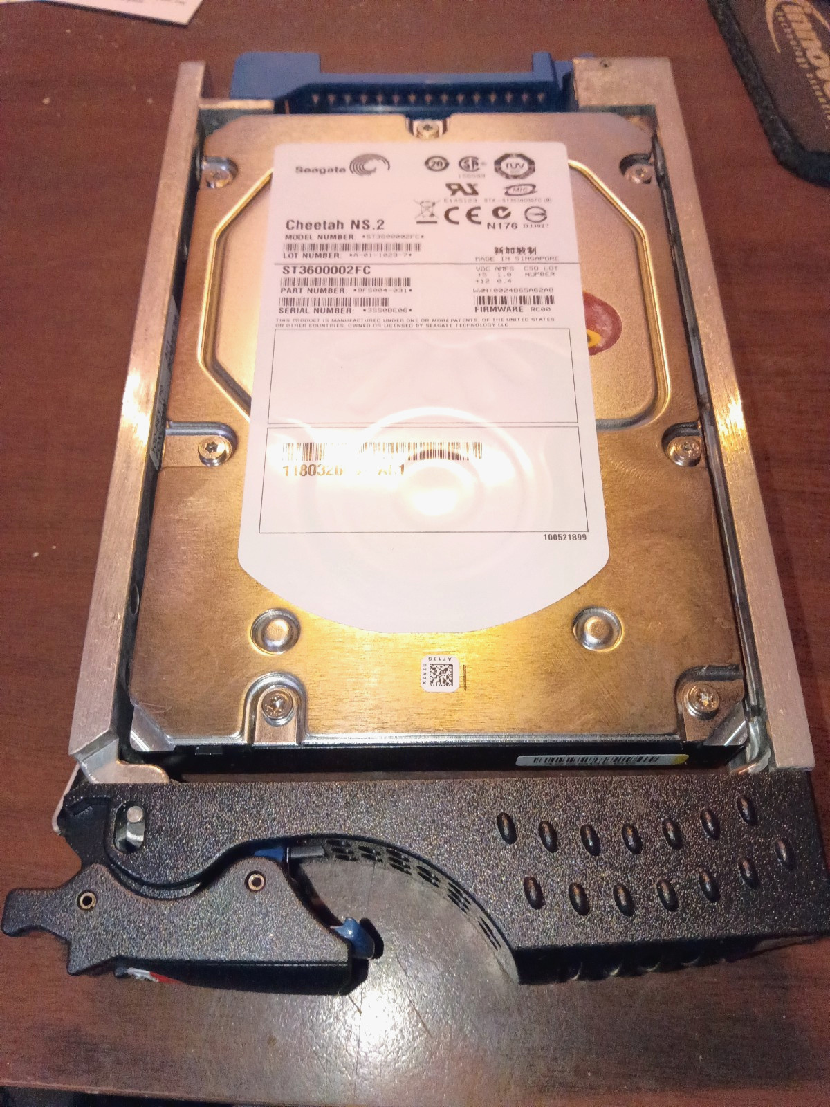 Seagate 600GB Cheetah NS.2 10K SAS 2/4GB Fiber Channel 3.5" HDD ST3600002FC