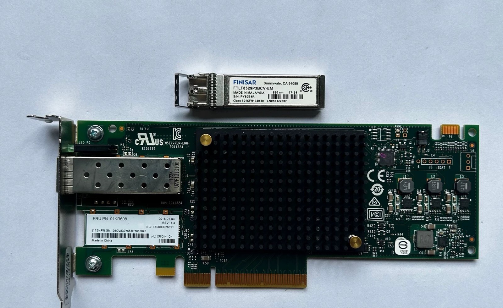 Dell LPE31000-M6 Single Port 16G HBA Fibre Card 6CWM6 06CWM6 With SFP Module