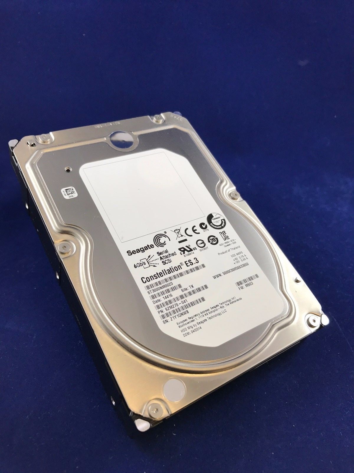 Seagate 3TB 3.5" Hard Drive ST3000NM0023 9ZM278-039 Enterprise Internal 7.2K