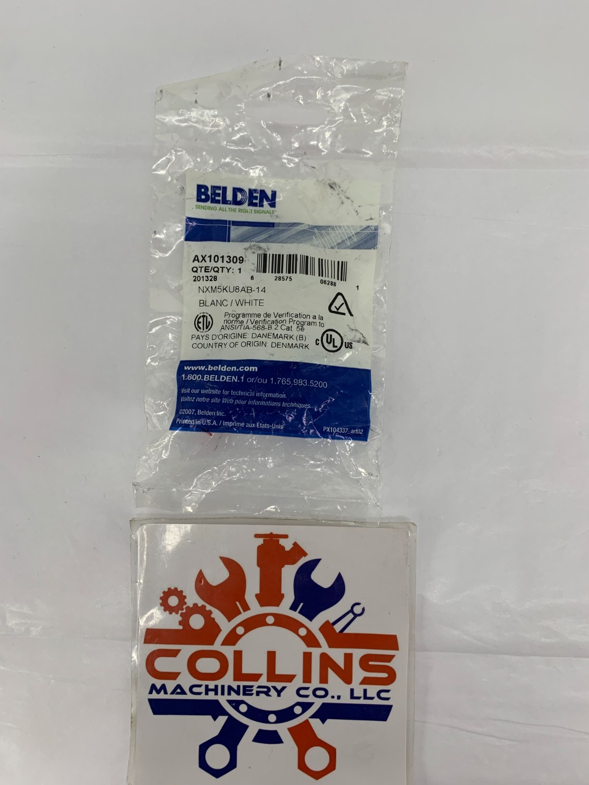 Belden AX101309 NXM5KU8AB-14 CAT5E Modular Jack RJ45 KeyConnect Style White