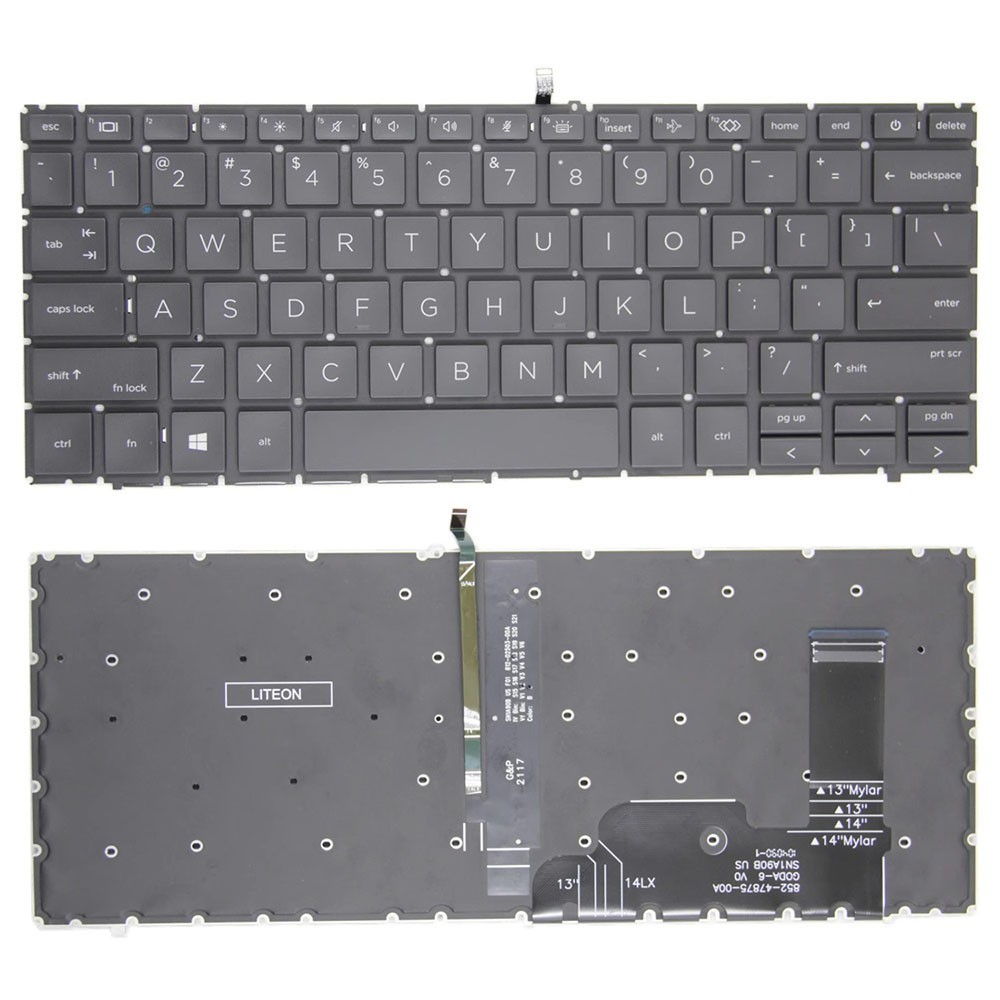 Keyboard For HP EliteBook 830 G9 N08383-001 with backlit United States US Black