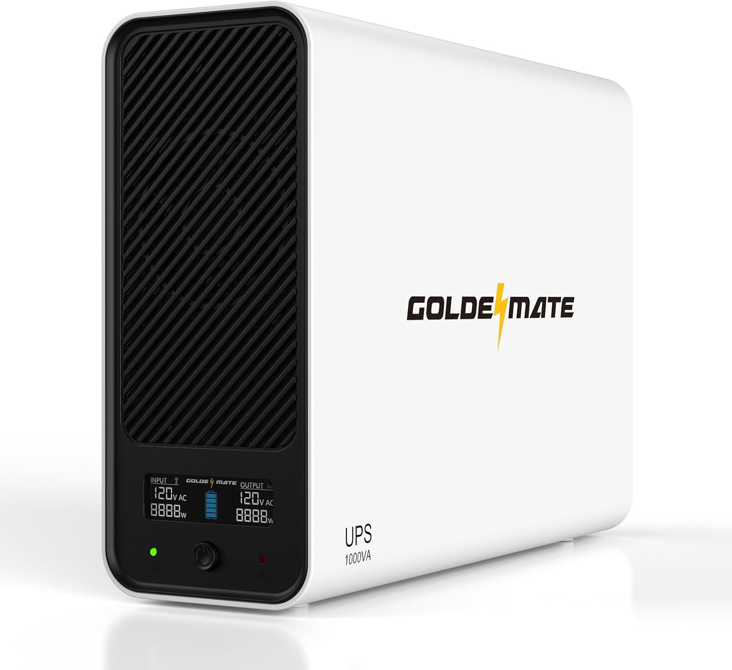 1000VA/600W Lithium UPS Battery Backup & Surge Protector, White