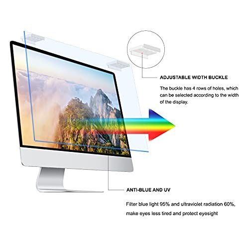 J-Dream Hanging 23, 23.6, 23.8, 24 Inch Blue Light Screen Protector for J