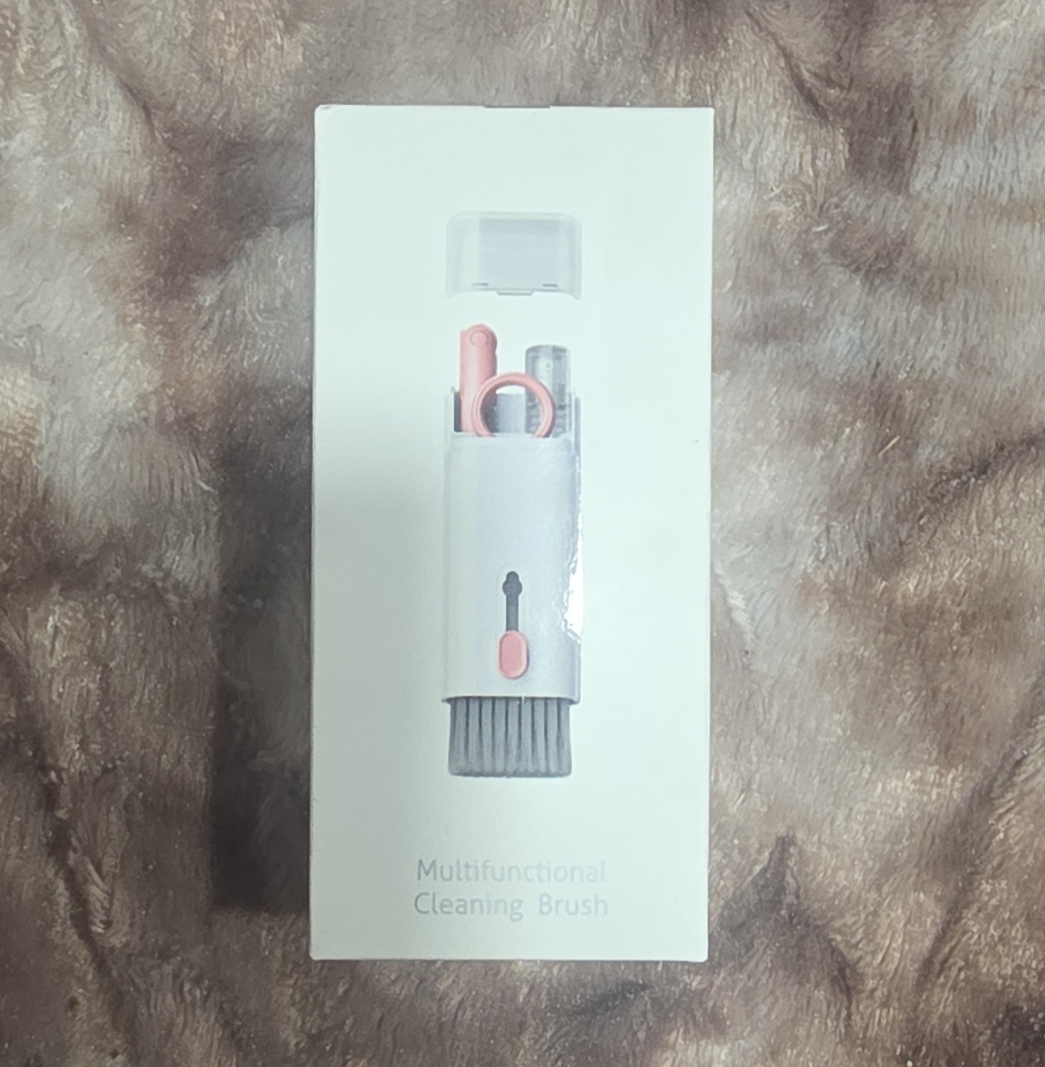Multifunctional Cleaning Brush Kit w/ Keycap Puller & Spray for Electronics