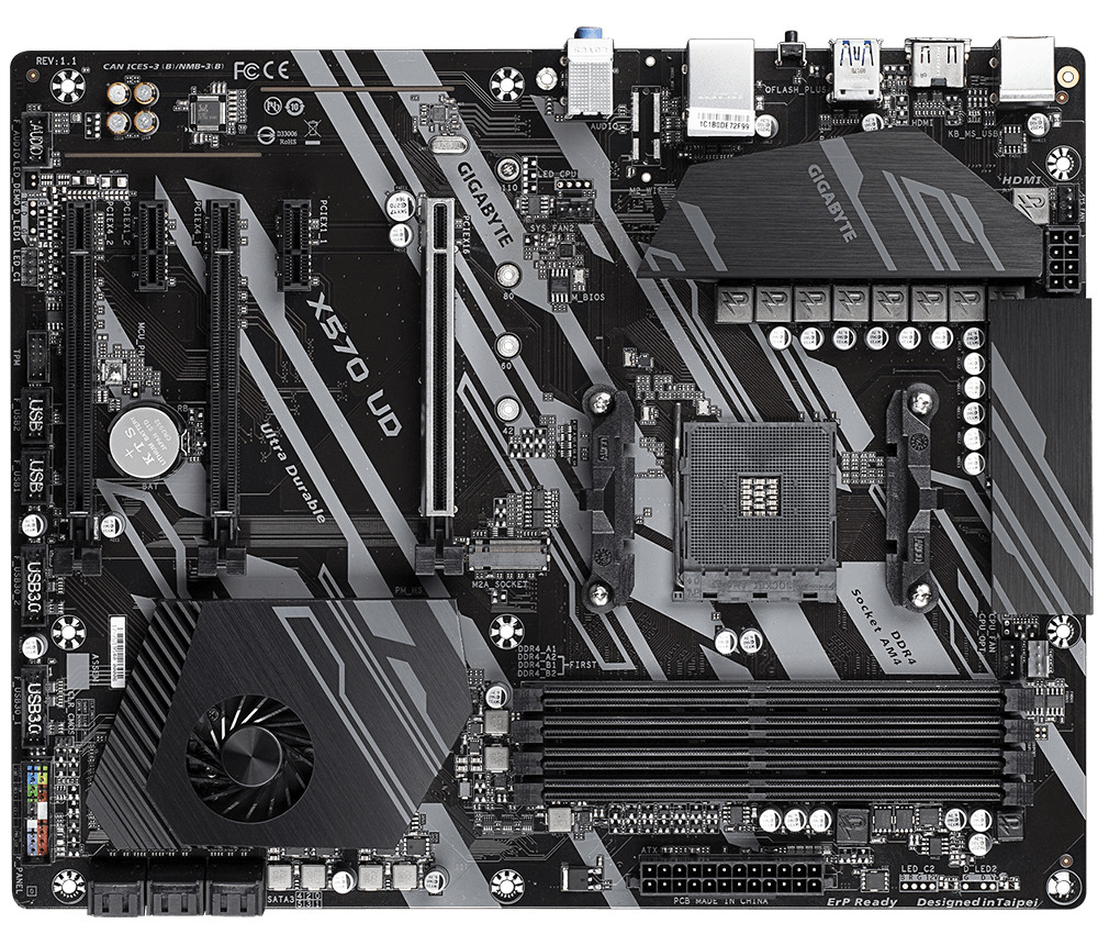 FOR GIGABYTE X570 UD AMD X570 HDMI 128GB DDR4 Motherboard 100% Test 100%