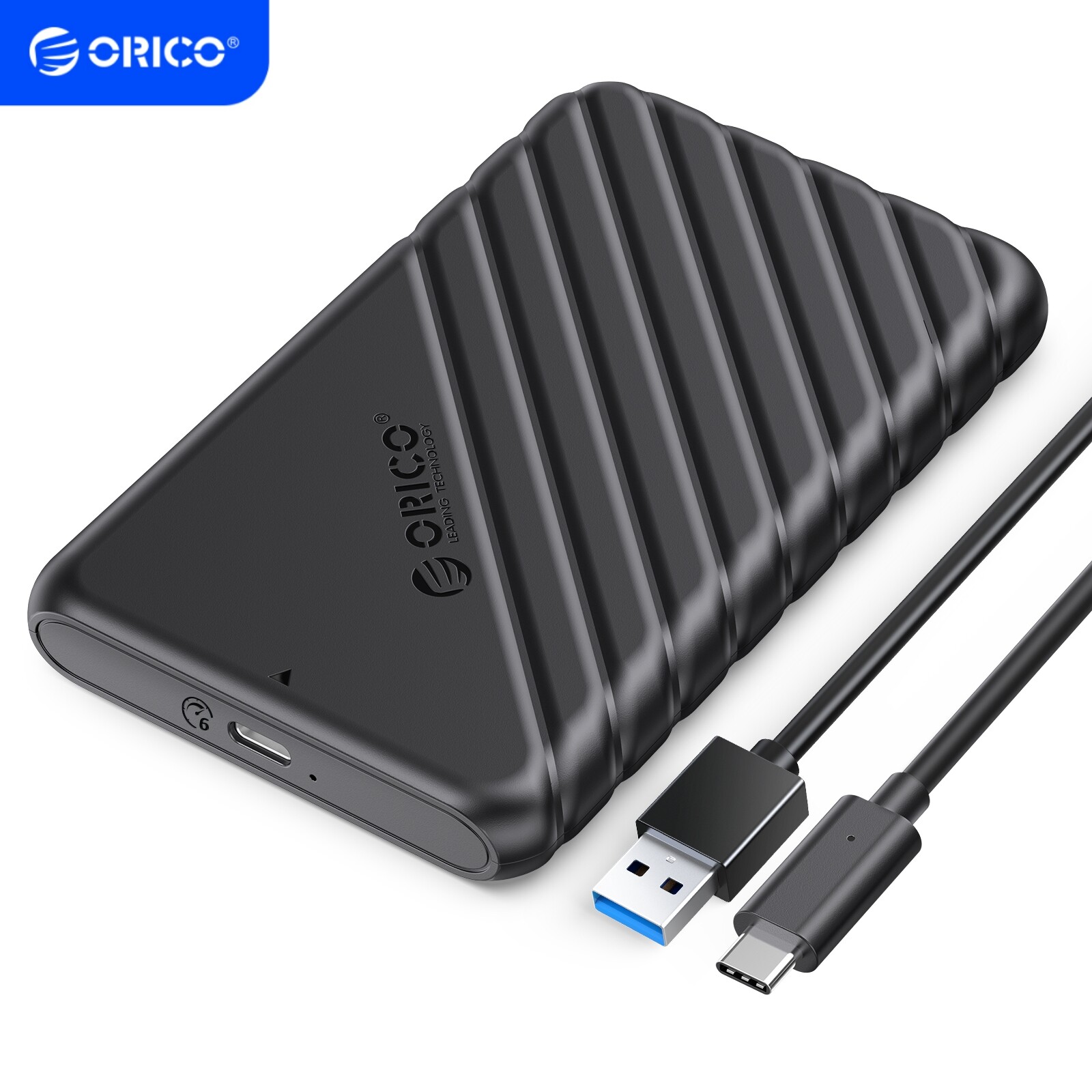 ORICO 2.5" USB C Hard Drive Enclosure USB 3.1 to SATA III External HDD Case UASP