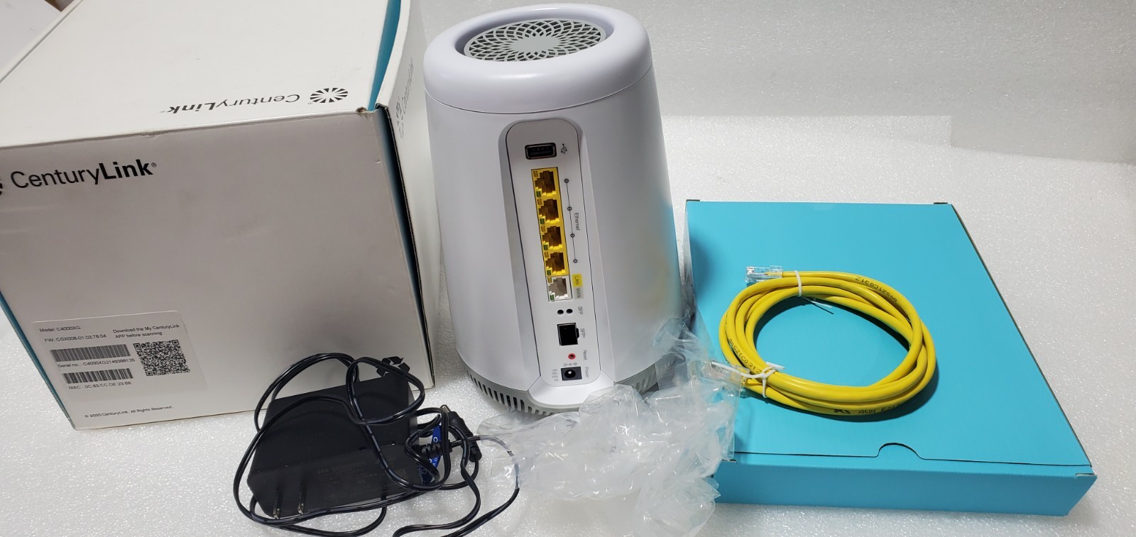 Century Link C4000XG GreenWave Gigabit FIBER Wi-Fi Modem Router (Not DSL)