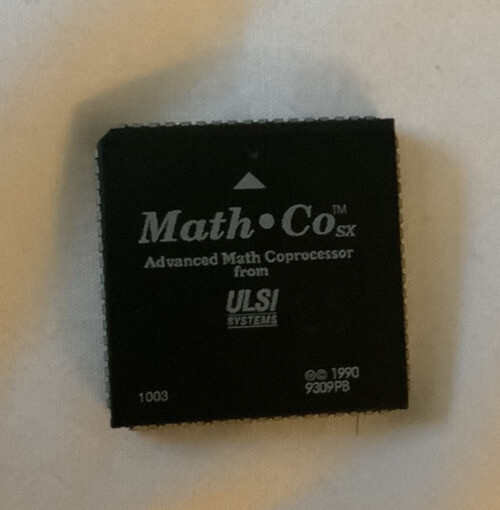 2 ULSI 80387sx FPU LCC FasMath Math CoProcessor 387SX 16-40 MHz USA Seller