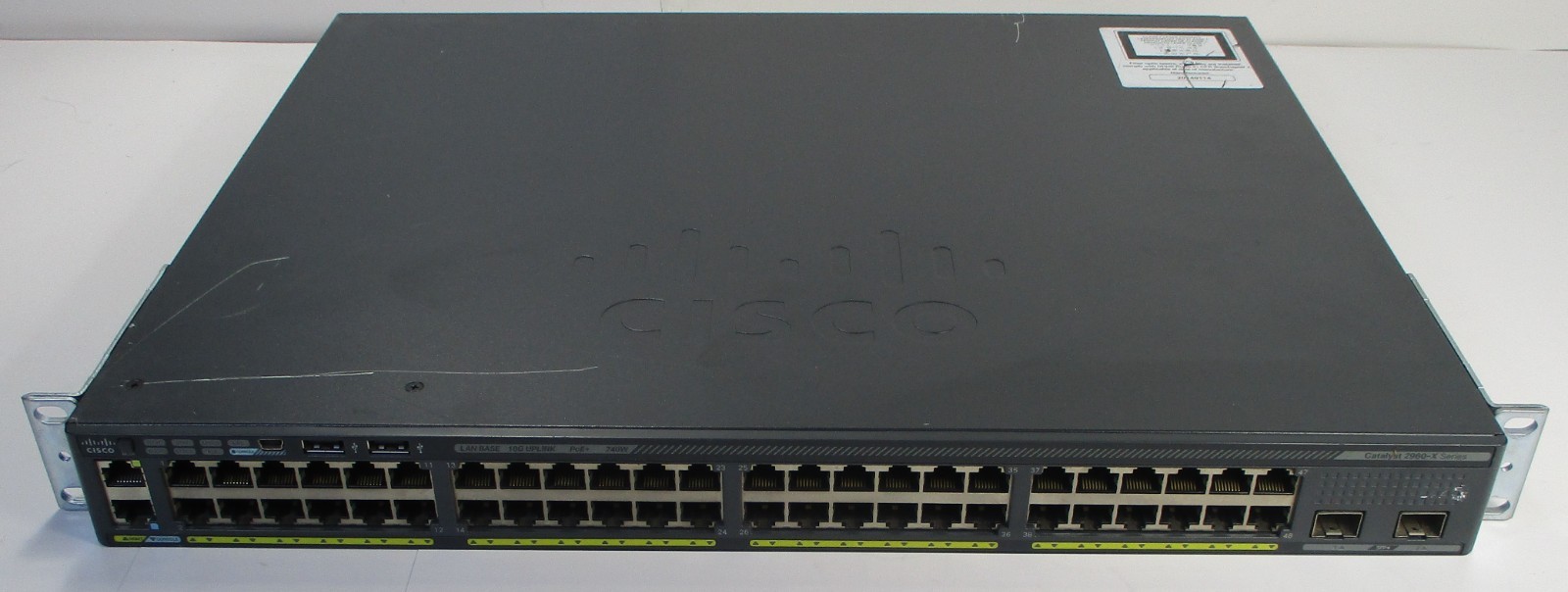 Cisco Catalyst WS-C2960X-48FPD-L 48-Port 10G SFP+ PoE Network Switch